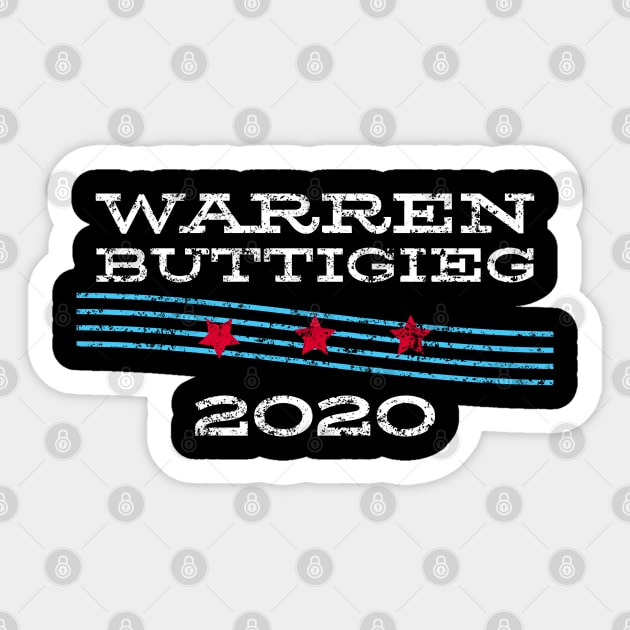 Elizabeth Warren and Mayor Pete Buttigieg on the one ticket? Dare to dream. Sticker by YourGoods